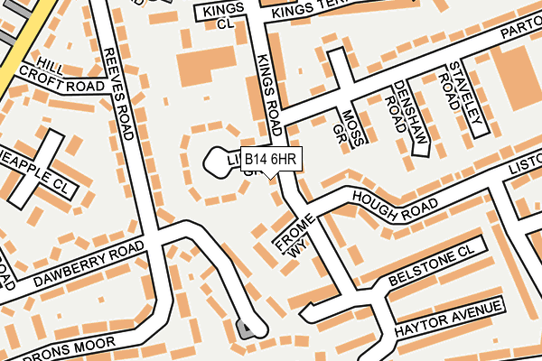 B14 6HR map - OS OpenMap – Local (Ordnance Survey)