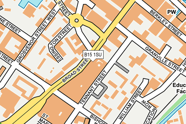 B15 1SU map - OS OpenMap – Local (Ordnance Survey)