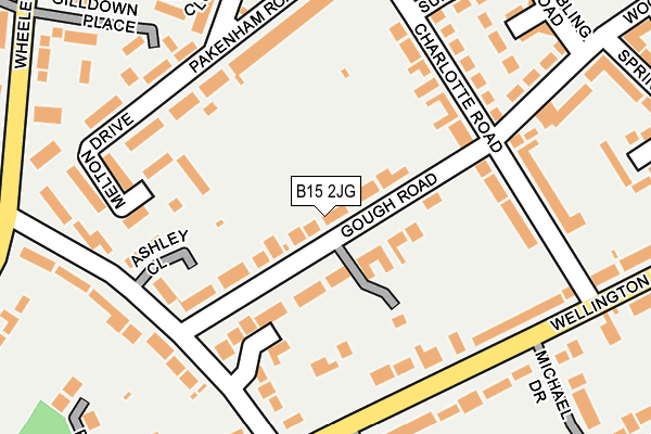 B15 2JG map - OS OpenMap – Local (Ordnance Survey)