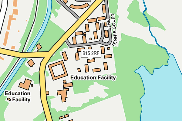 B15 2RF map - OS OpenMap – Local (Ordnance Survey)