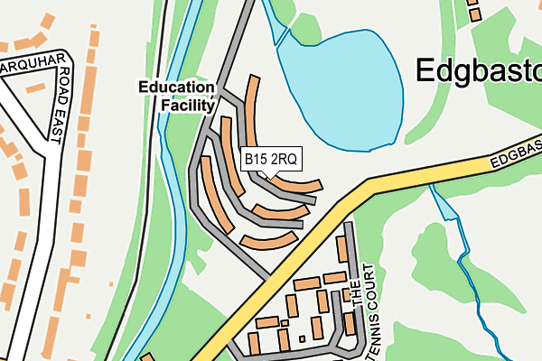 B15 2RQ map - OS OpenMap – Local (Ordnance Survey)