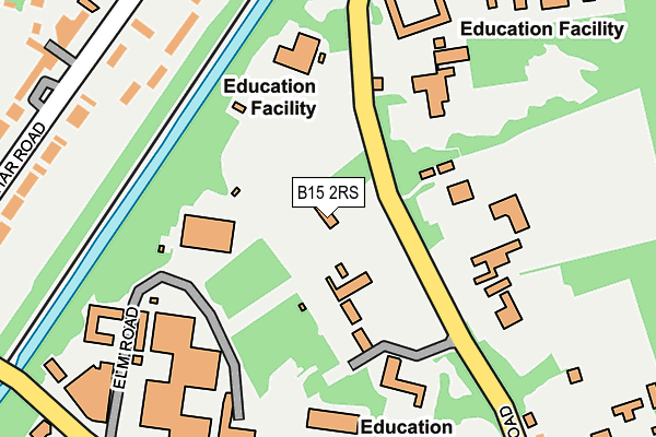 B15 2RS map - OS OpenMap – Local (Ordnance Survey)