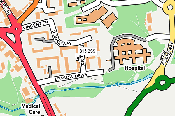 B15 2SS map - OS OpenMap – Local (Ordnance Survey)