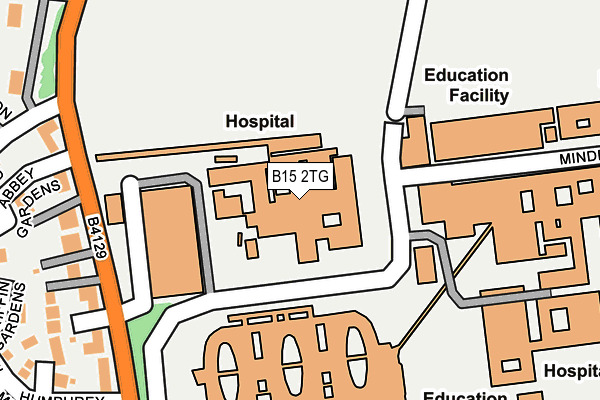 B15 2TG map - OS OpenMap – Local (Ordnance Survey)