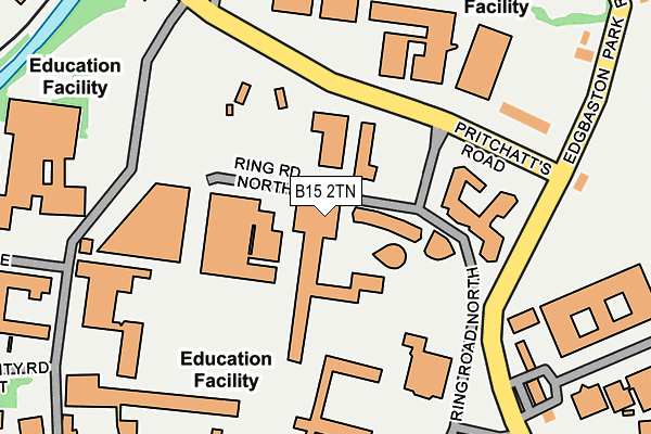B15 2TN map - OS OpenMap – Local (Ordnance Survey)