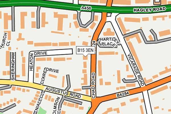 B15 3EN map - OS OpenMap – Local (Ordnance Survey)