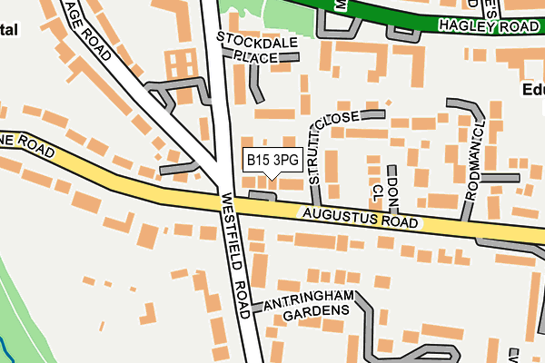 B15 3PG map - OS OpenMap – Local (Ordnance Survey)