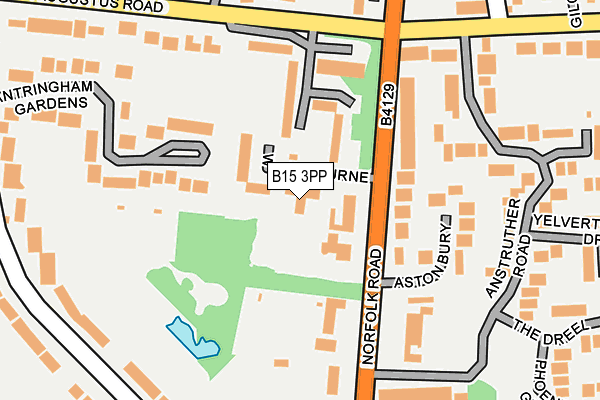B15 3PP map - OS OpenMap – Local (Ordnance Survey)