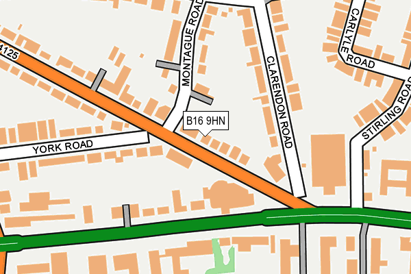 B16 9HN map - OS OpenMap – Local (Ordnance Survey)