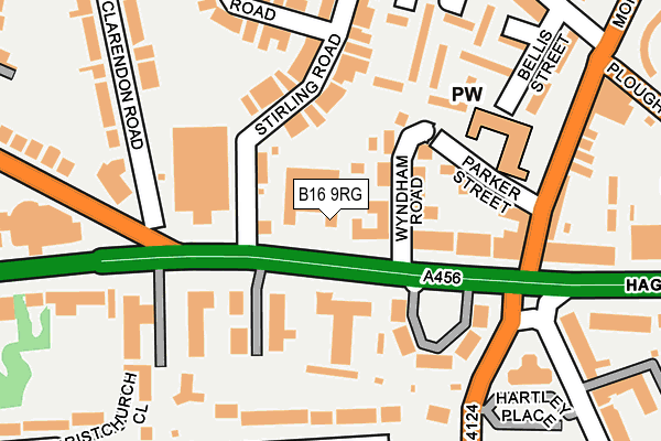 B16 9RG map - OS OpenMap – Local (Ordnance Survey)