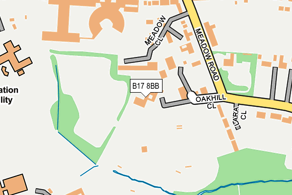 B17 8BB map - OS OpenMap – Local (Ordnance Survey)