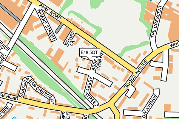 B18 5QT map - OS OpenMap – Local (Ordnance Survey)