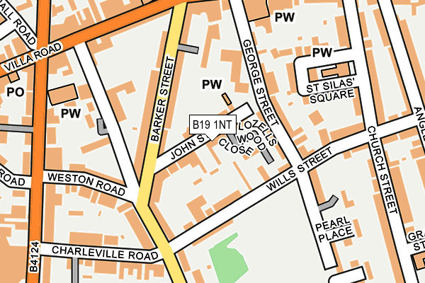 B19 1NT map - OS OpenMap – Local (Ordnance Survey)