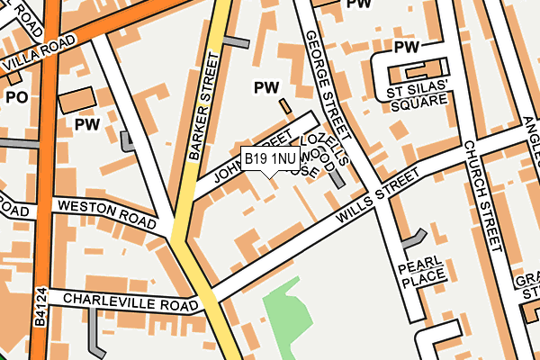 B19 1NU map - OS OpenMap – Local (Ordnance Survey)