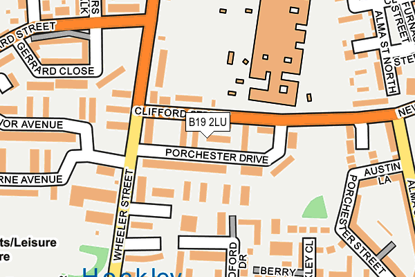 B19 2LU map - OS OpenMap – Local (Ordnance Survey)