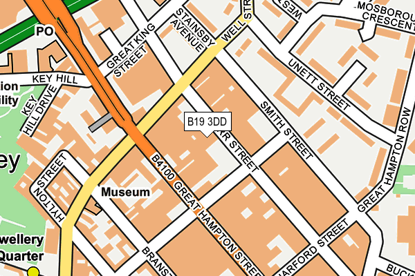 B19 3DD map - OS OpenMap – Local (Ordnance Survey)