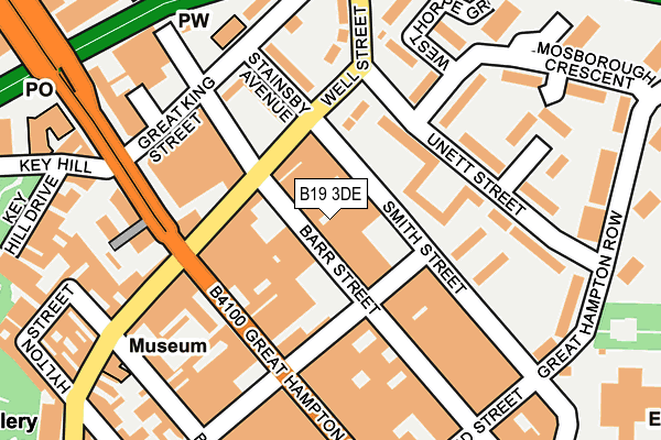 B19 3DE map - OS OpenMap – Local (Ordnance Survey)