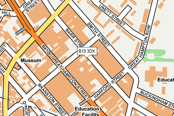 B19 3DX map - OS OpenMap – Local (Ordnance Survey)