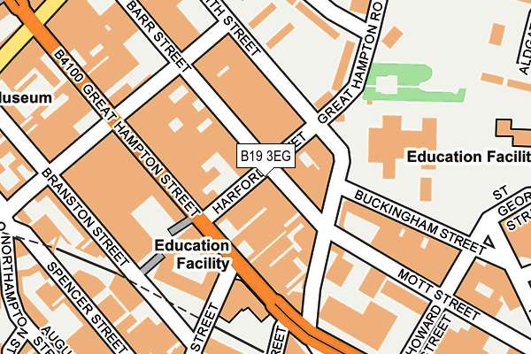 B19 3EG map - OS OpenMap – Local (Ordnance Survey)
