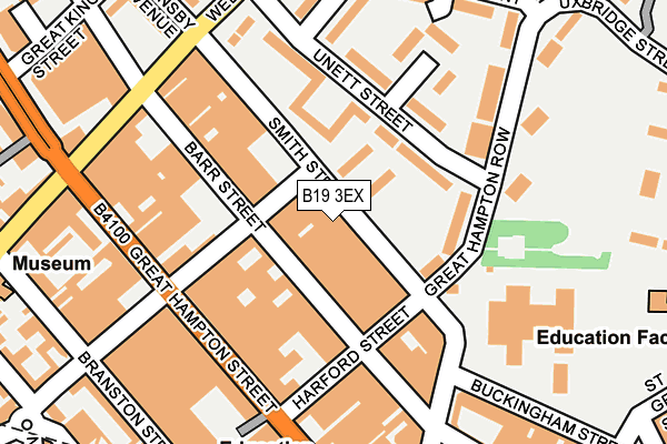 B19 3EX map - OS OpenMap – Local (Ordnance Survey)