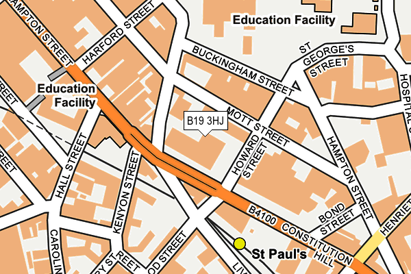 B19 3HJ map - OS OpenMap – Local (Ordnance Survey)