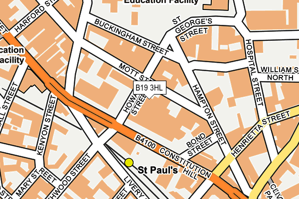 B19 3HL map - OS OpenMap – Local (Ordnance Survey)