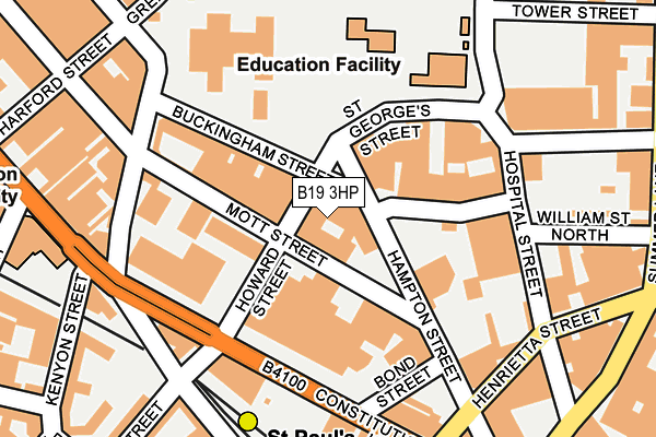 B19 3HP map - OS OpenMap – Local (Ordnance Survey)