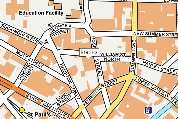 B19 3HS map - OS OpenMap – Local (Ordnance Survey)