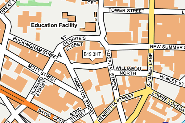B19 3HT map - OS OpenMap – Local (Ordnance Survey)