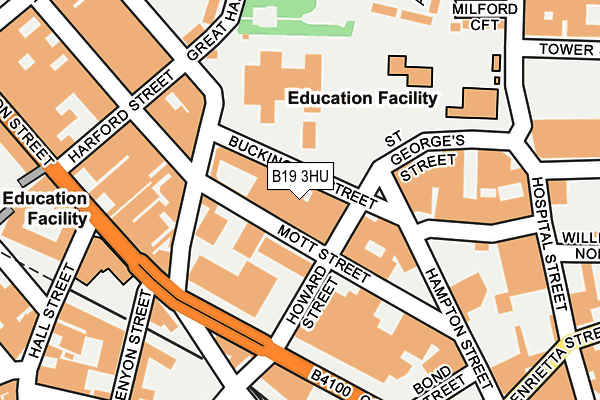 B19 3HU map - OS OpenMap – Local (Ordnance Survey)