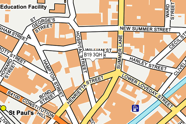 B19 3QH map - OS OpenMap – Local (Ordnance Survey)