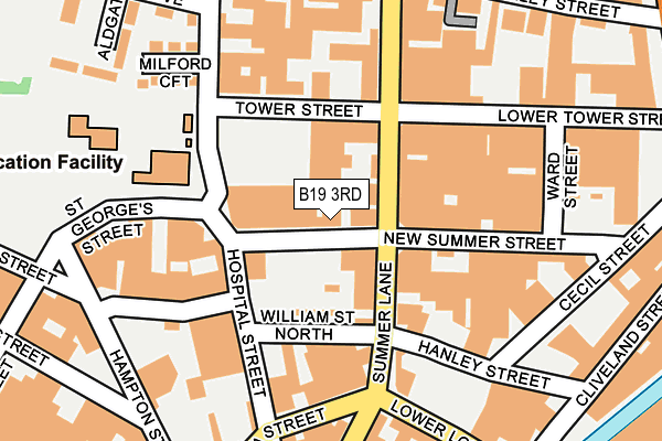 B19 3RD map - OS OpenMap – Local (Ordnance Survey)