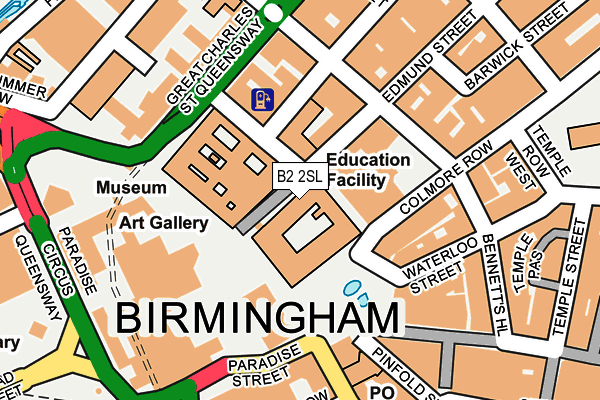 B2 2SL map - OS OpenMap – Local (Ordnance Survey)