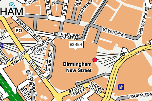 B2 4BH map - OS OpenMap – Local (Ordnance Survey)