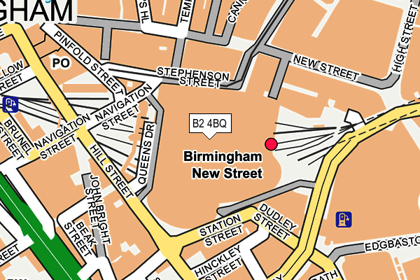 B2 4BQ map - OS OpenMap – Local (Ordnance Survey)