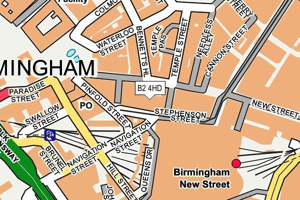 B2 4HD map - OS OpenMap – Local (Ordnance Survey)