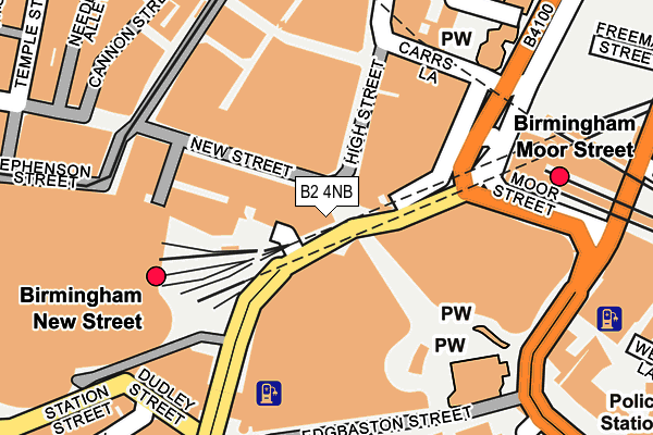 B2 4NB map - OS OpenMap – Local (Ordnance Survey)