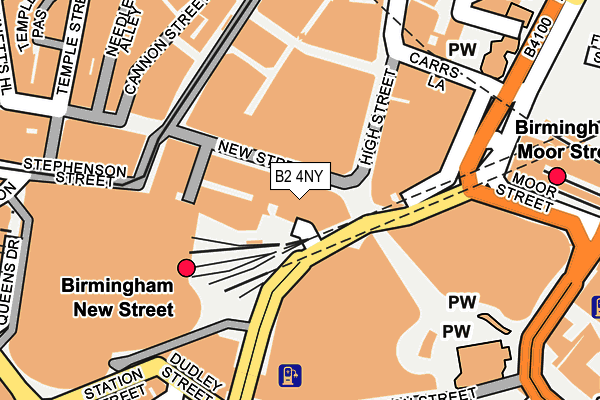 B2 4NY map - OS OpenMap – Local (Ordnance Survey)