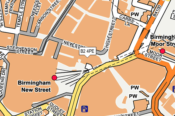 B2 4PE map - OS OpenMap – Local (Ordnance Survey)