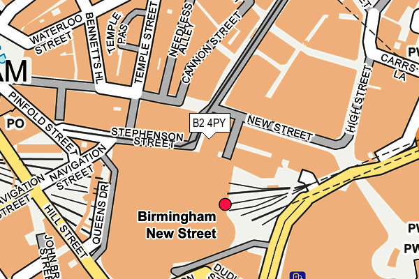 B2 4PY map - OS OpenMap – Local (Ordnance Survey)