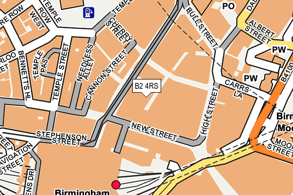 B2 4RS map - OS OpenMap – Local (Ordnance Survey)