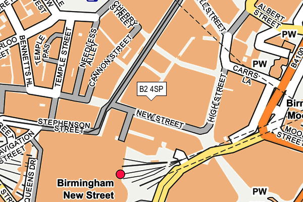 B2 4SP map - OS OpenMap – Local (Ordnance Survey)