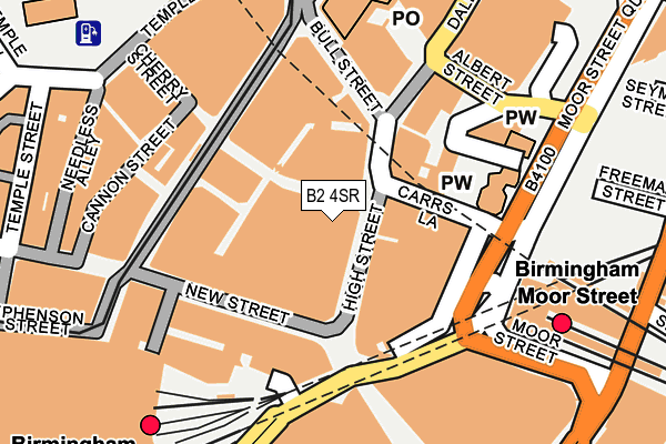 B2 4SR map - OS OpenMap – Local (Ordnance Survey)