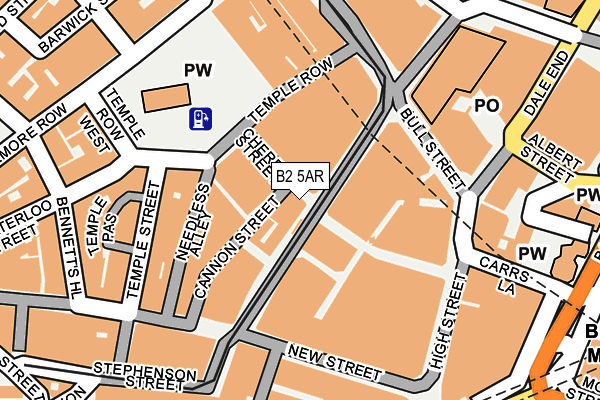 B2 5AR map - OS OpenMap – Local (Ordnance Survey)