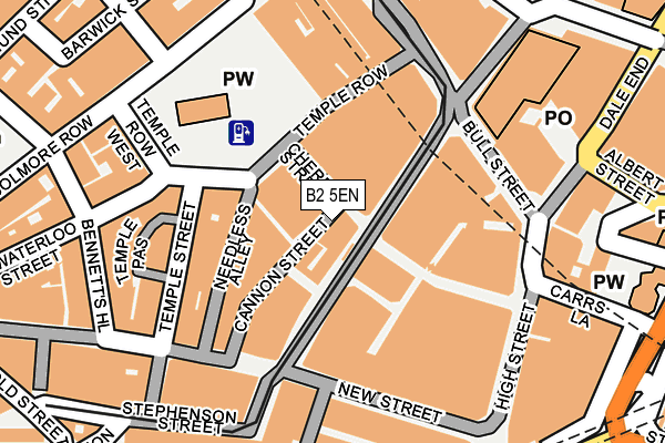 B2 5EN map - OS OpenMap – Local (Ordnance Survey)
