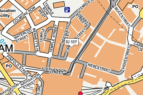 B2 5EP map - OS OpenMap – Local (Ordnance Survey)