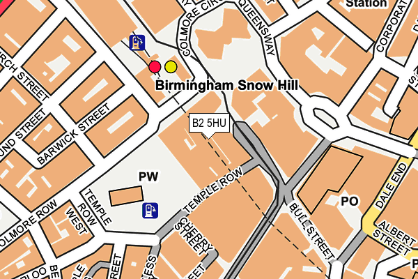 B2 5HU map - OS OpenMap – Local (Ordnance Survey)