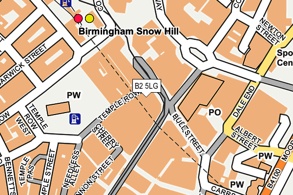 B2 5LG map - OS OpenMap – Local (Ordnance Survey)