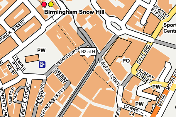 B2 5LH map - OS OpenMap – Local (Ordnance Survey)