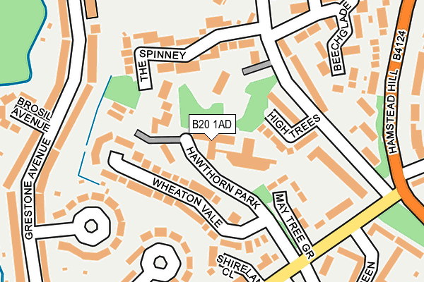 B20 1AD map - OS OpenMap – Local (Ordnance Survey)